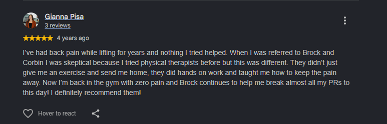 Google review from a Better Life patient (3 of 8)