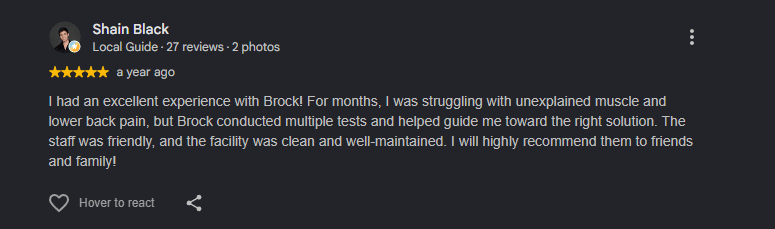 Google review from a Better Life patient (4 of 8)