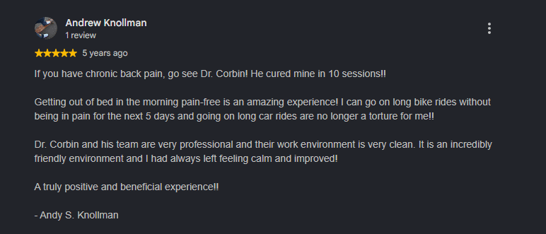 Google review from a Better Life patient (5 of 8)
